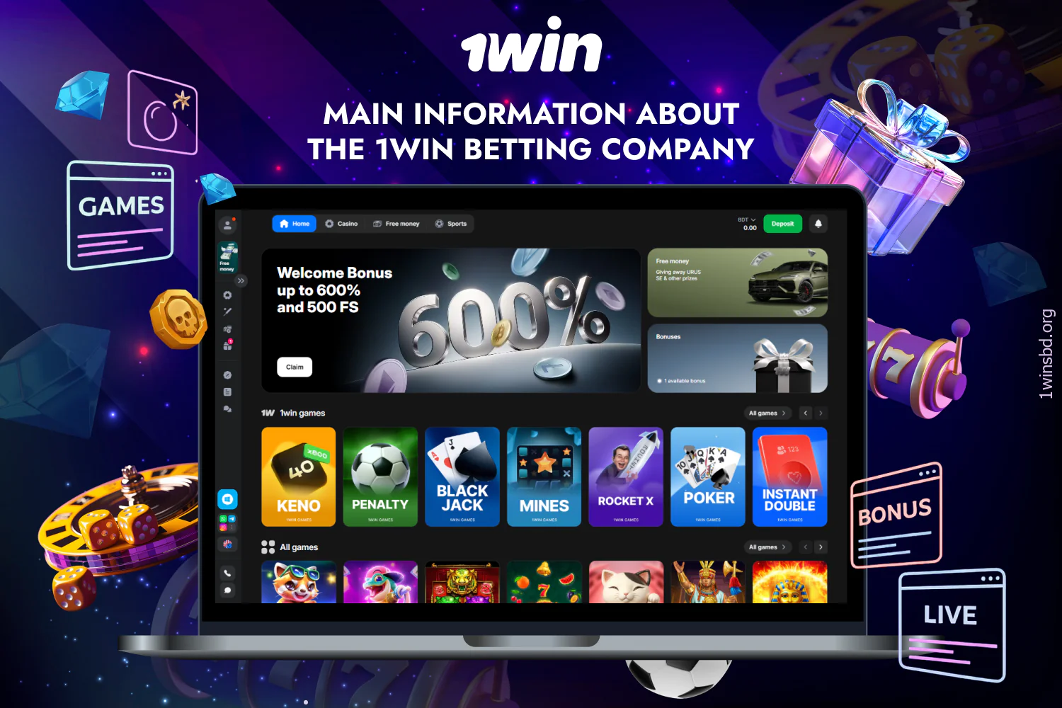 Everything you need to know to get started with 1win Bangladesh