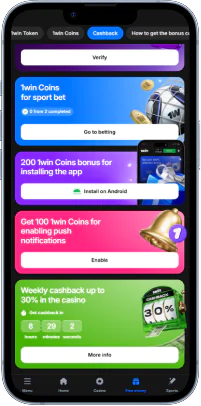 The Free Money section is accessible via the main 1win menu